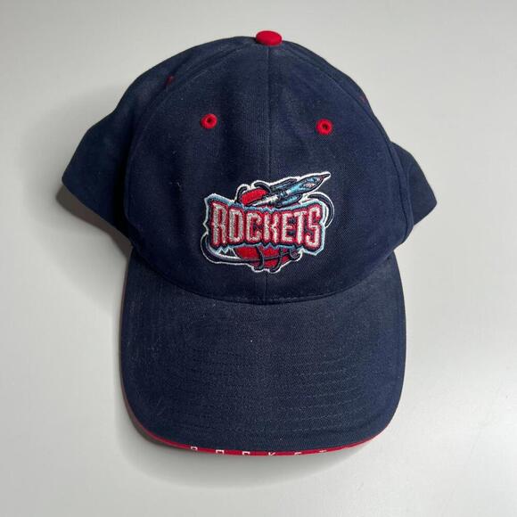 Vintage Houston Rockets Hat 90s Twins Enterprise NBA Cap Made in Macau One Size - Picture 1 of 8